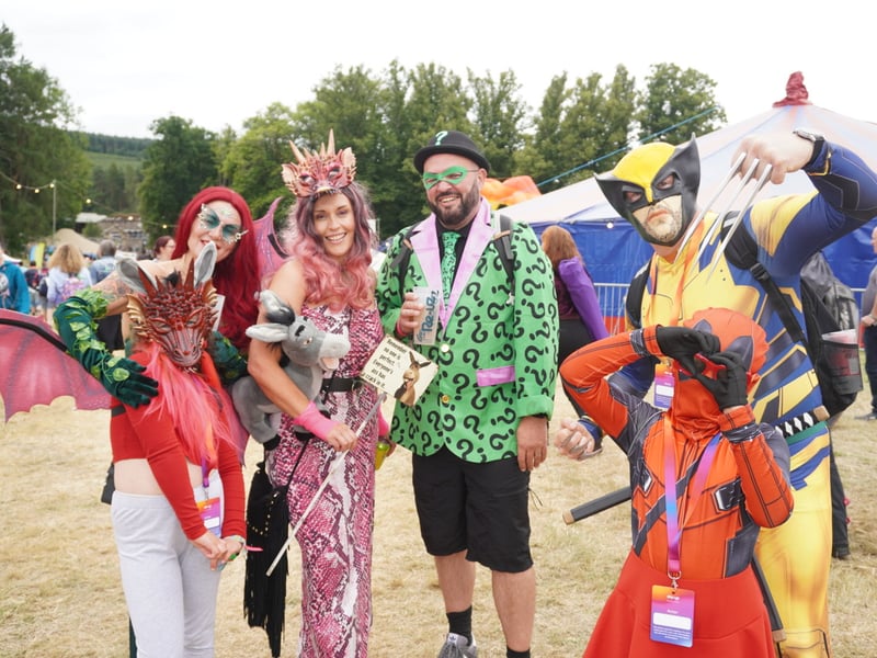 Some attendees dressed up all weekend long. 