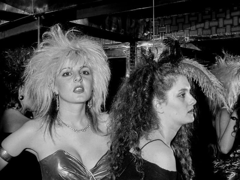 Big hair was big in 80s nightclubs, with the smell of hairspray almost as overpowering as that of sweat and stale beer