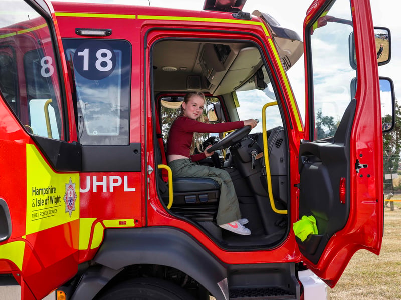 Kids got to tour fire engines and learn more about how to become firefighters.