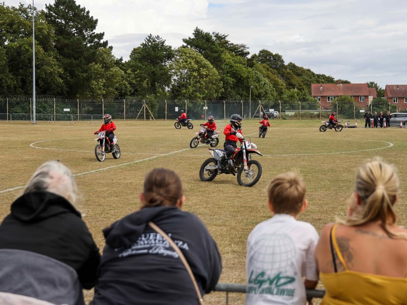 The spectacular Tigers Motorcycle Display Team organised a spectacular show for the visitors.