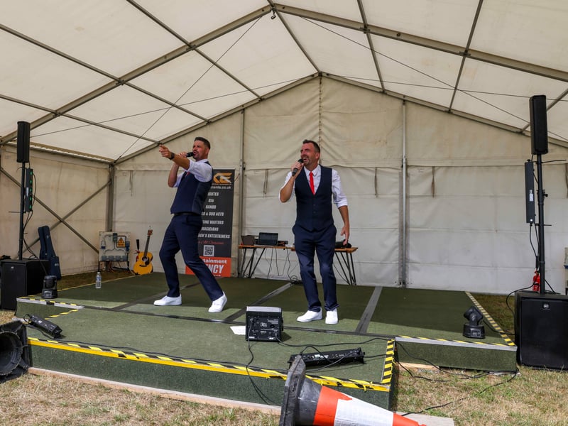 Musicians wowed the crowds at the military base.