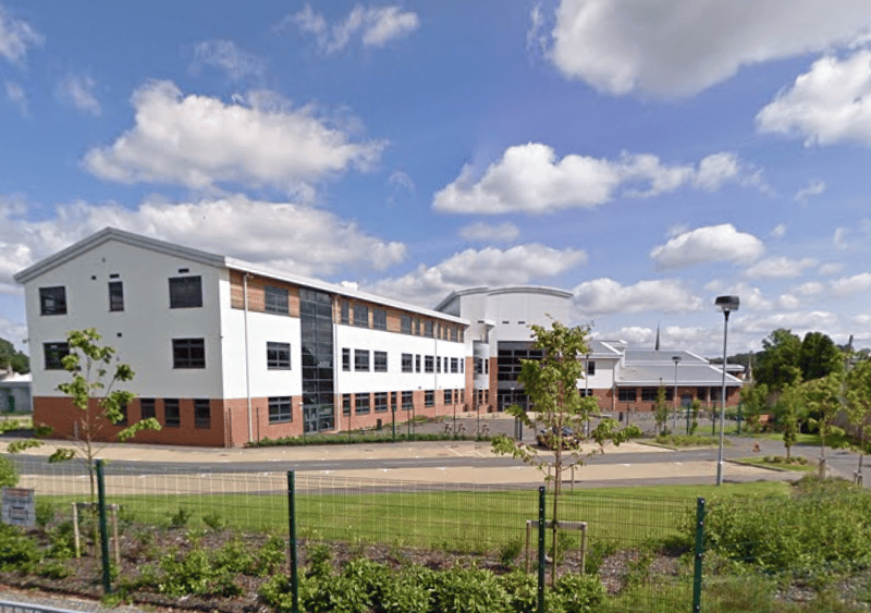 This is a secondary school in Strathaven, South Lanarkshire.
In the 2023/24 school year, 64% of its students attained five or more Highers.