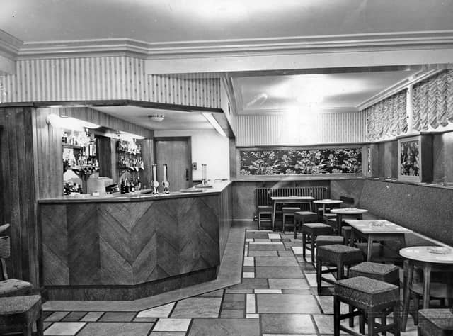 Inside the new Marples Hotel, Sheffield, in 1959