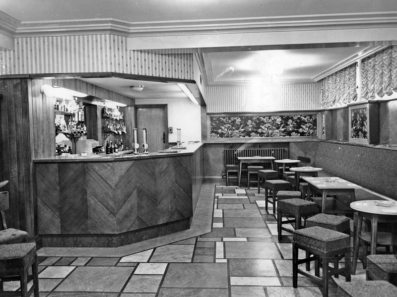 Inside the new Marples Hotel, Sheffield, in 1959