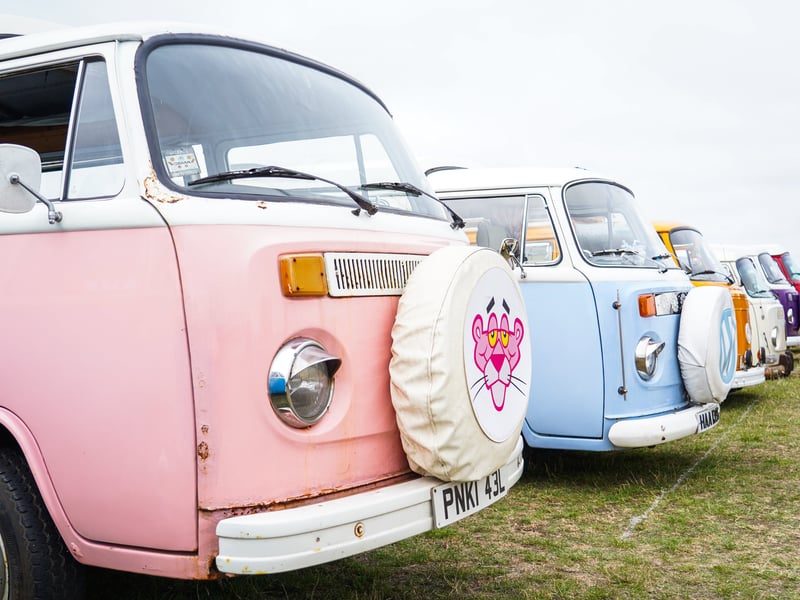 VW campervans at the Beach Dubbin festival on Southsea Common in Portsmouth. 

Picture: Alec Chapman