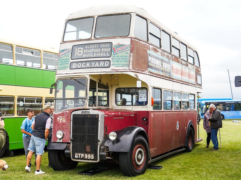 Old Portsmouth Routemaster at Stokes Bay Bus Rally in Stokes Bay, Gosport. 

Pictured: An old routemaster. 

Picture: Alec Chapman
