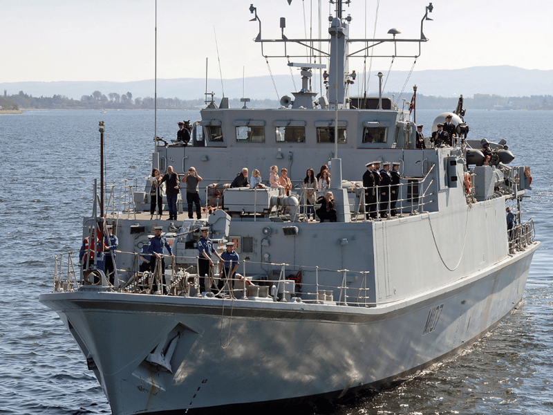 HMS Pembroke, a Royal Navy minehunter, has officially been commissioned into the Romanian Navy at a ceremony in Scotland. She was sold alongside her sister ship, HMS Blyth.