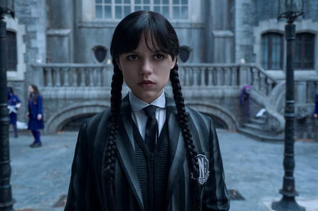 Back for the second season - and a new semester at Nevermore Academy - is series star Jenna Ortega. She plays Wednesday Addams. You may have also seen her in You also on Netflix.