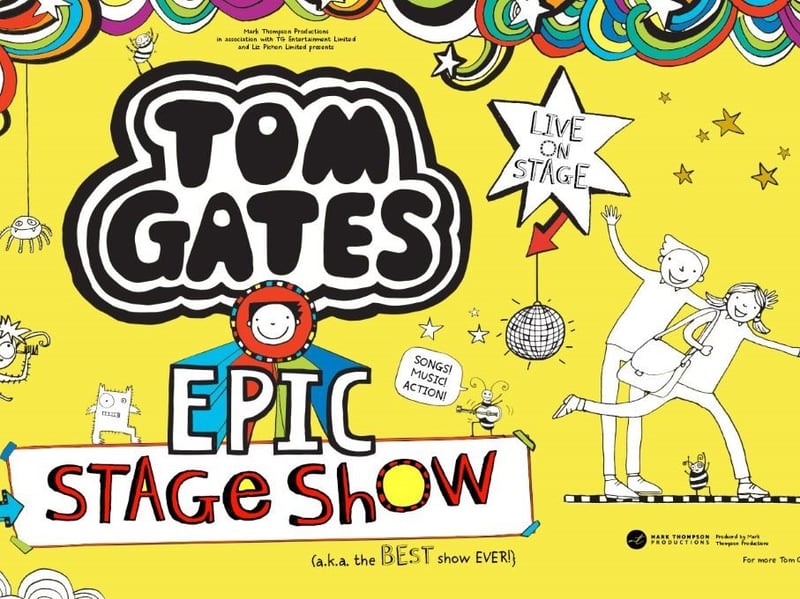 Based on the bestselling books by Liz Pichon, and brand new for 2025, Tom Gates EPIC Stage Show will be at the Tivoli with shows at 12.30pm and 2pm. The production will bring alive the illustrations and music from the world of Tom Gates. 