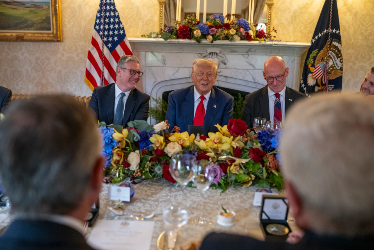 First minister John Swinney joined Starmer and Trump at the golf resort. 