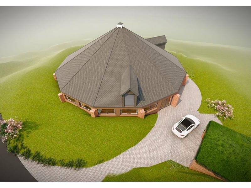 A digital drawing of the potential house development in East Lothian.