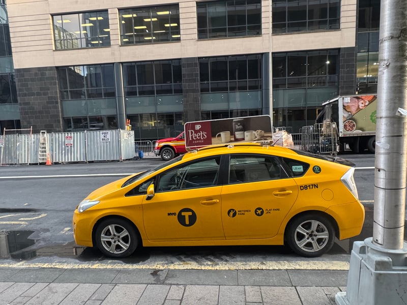 There were no shortage of taxis on Bothwell Street - but none picking up customers.