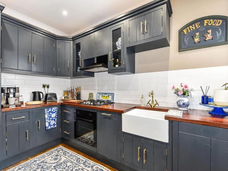 The listing says: "This beautifully renovated house offers a perfect blend of modern comfort and period elegance." 