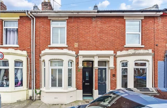 This two bedroom house comes with two bathrooms, two reception rooms and a good-sized gardens.