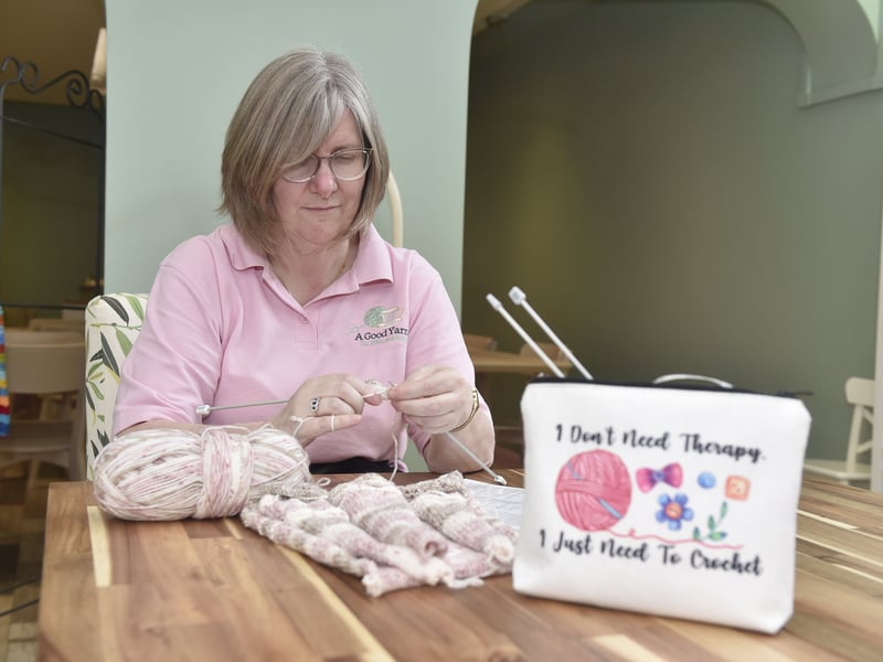 Lorraine Foster has opened her tearoom and yarn shop called A Good Yarn on July 31, 2025 in Bay Tree Walk, Wickham. 

Picture: Sarah Standing (080825-8530)