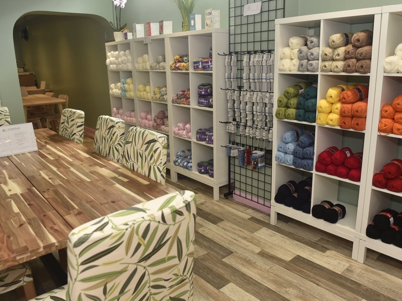 Lorraine Foster has opened her tearoom and yarn shop called A Good Yarn on July 31, 2025 in Bay Tree Walk, Wickham. Picture: Sarah Standing (080825-8523)