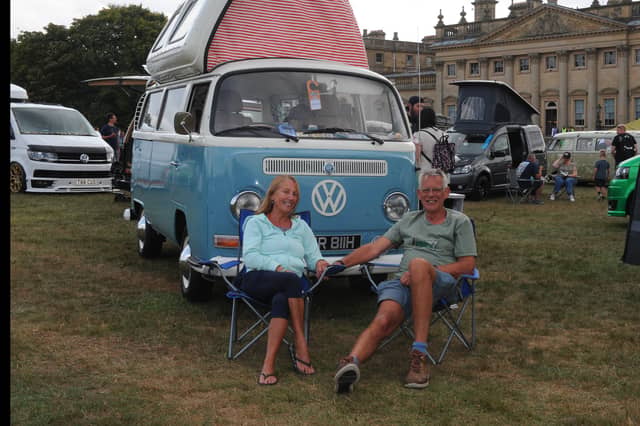 Chris and Maria Mason of Thirsk with their 1970 Dormobile
