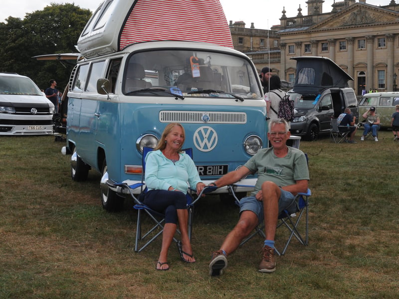 Chris and Maria Mason of Thirsk with their 1970 Dormobile