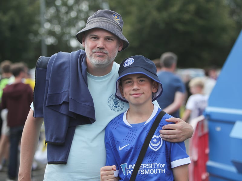 Pompey fans were in full voice as they lapped up the Championship victory at Oxford United.