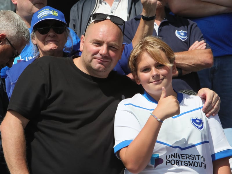 Pompey fans were in full voice as they lapped up the Championship victory at Oxford United.