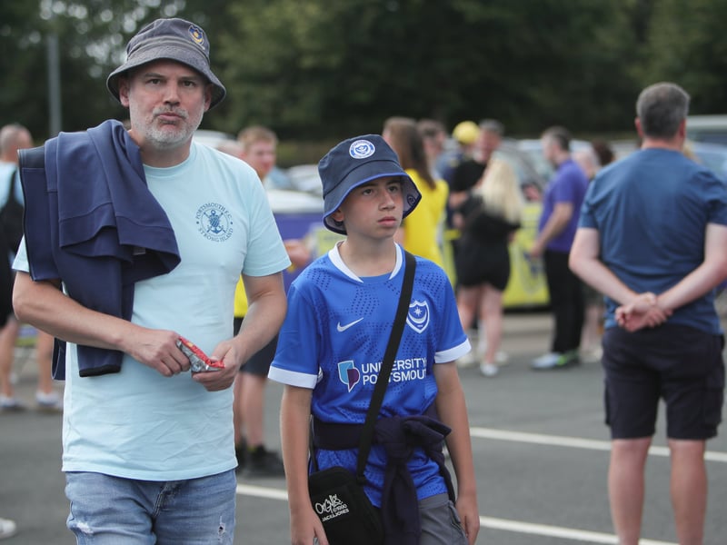 Pompey fans were in full voice as they lapped up the Championship victory at Oxford United.