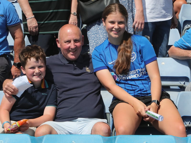 Pompey fans were in full voice as they lapped up the Championship victory at Oxford United.