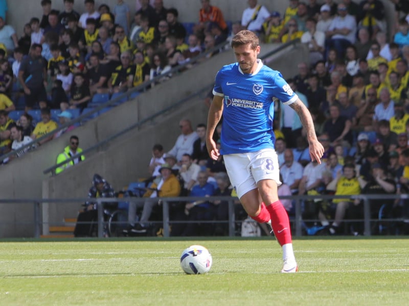 Special night fell flat for Gosport lad. Handed the armband on his home debut and there was plenty of clever touches as he tried to get Pompey going, but was culpable in the build up to Reading’s second before being withdrawn at break for Dozzell.