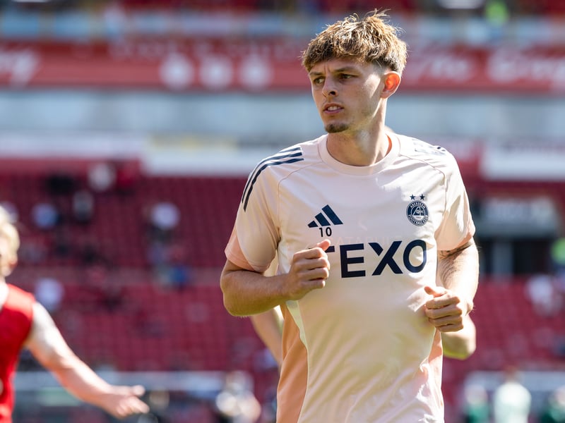 Dante Polvara and Leighton Clarkson (above) made a slight difference to the Aberdeen midfield without causing real panic to Celtic. Shayden Morris could not get involved. Fletcher Boyd and Ester Sokler were called upon to bolster the attack, but made little impression either.