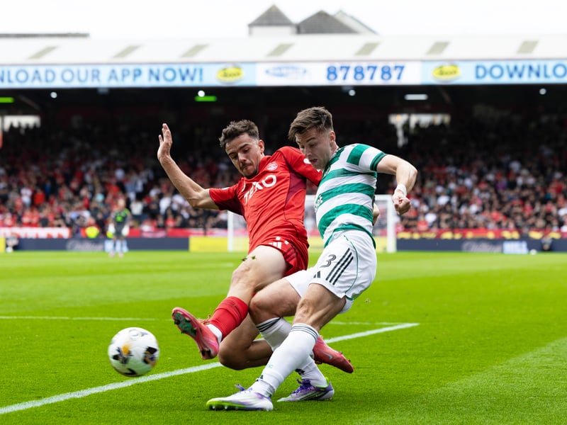 Wasn't able to offer much in an attacking sense and was too easily skinned by Tierney for the opening goal. Replaced by Boyd. 4