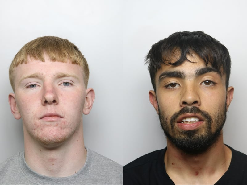 Dylan McEwan, left, 22, of Wyther Park Terrace, Armley, was jailed for almost 39 months after he admitted burglary, theft of a motor vehicle and dangerous driving, while Kian Poulton, 21, Highbury Place, Swinnow, was jailed for two years and five months after admitting burglary and theft of a motor vehicle. On May 8, the pair broke into a house and stole an Audi before a police chase ensued.