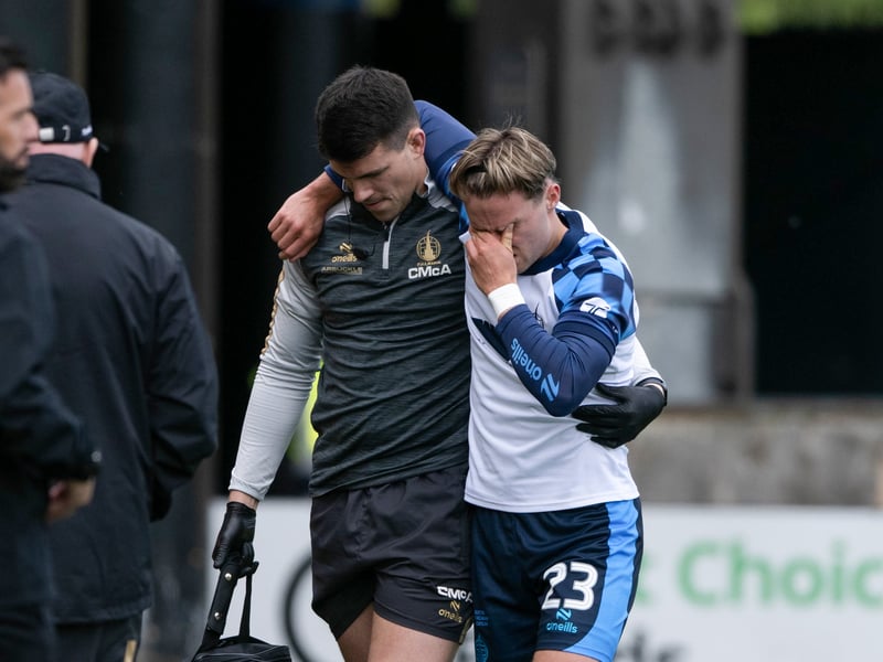 Won't be available for the clash with Rangers due to a knee injury.