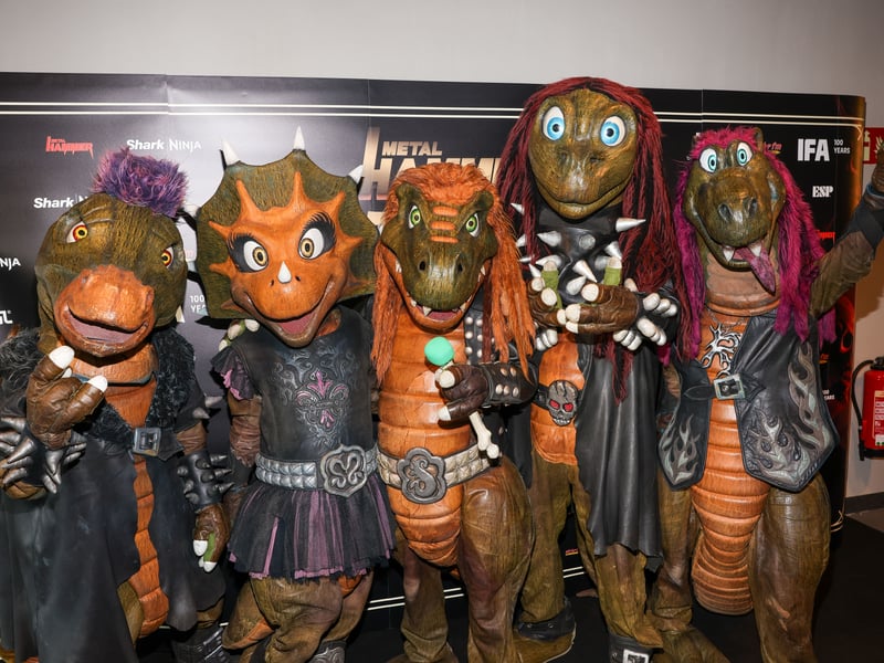 Finnish heavy metal band uniquely targeting children, with members performing in dinosaur costumes and music described as "dinosaur metal." This will be their first appearance at Bloodstock.