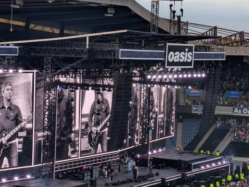 It was the first time the band had played Scotland since 2009.