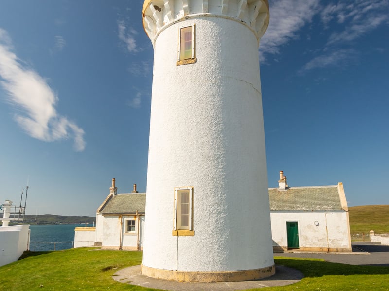 The Bressay lighthouse was built by the renowned lighthouse engineers David and Thomas Stevenson