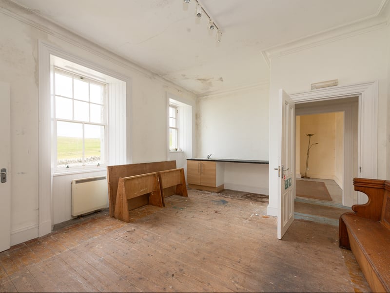 The former keepers' cottages and outbuildings have been adapted to support the Bressay Lighthouse Artists' Residence