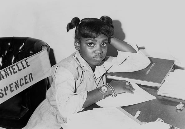 Danielle Spencer, best known for her role as Dee Thomas on the 1970s ABC sitcom What’s Happening!!, died at the age of 60 following complications from cancer. She is pictured in 1977.
