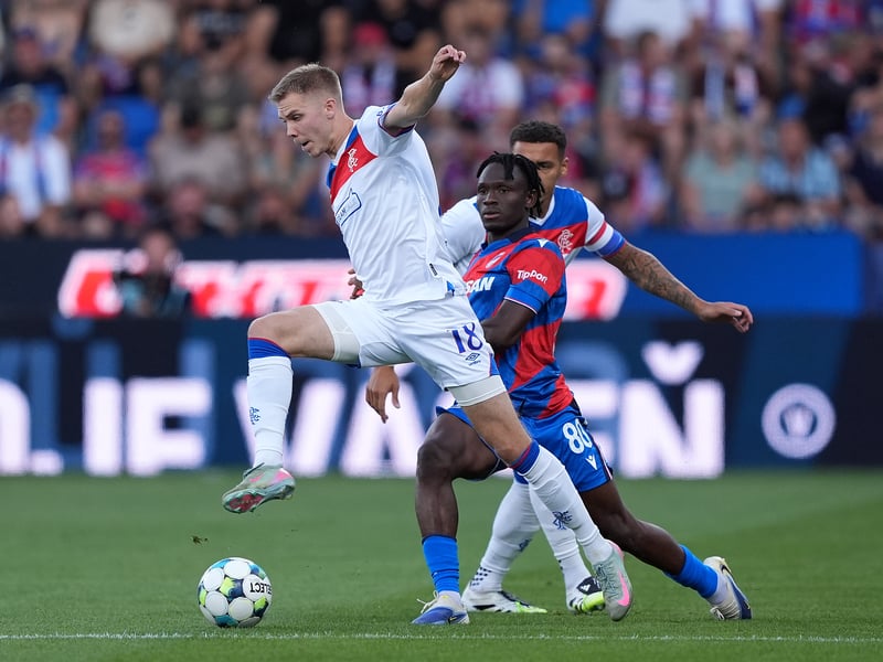Having looked almost unplayable last week in the first leg, his performances against Dundee and now Viktoria Plzen in the second leg are reminders that he is still only 23 and adapting to a new country and team. Didn't stint on effort. 6