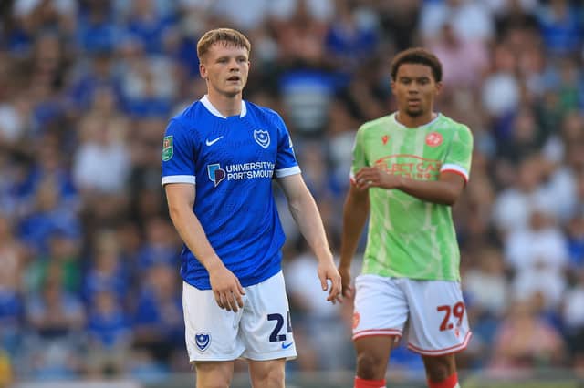 Terry Devlin was Jordan Cross' Pompey man of the match against Reading.
