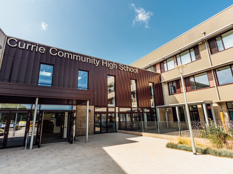 Construction of the brand-new Currie Community High School in Edinburgh is now complete.