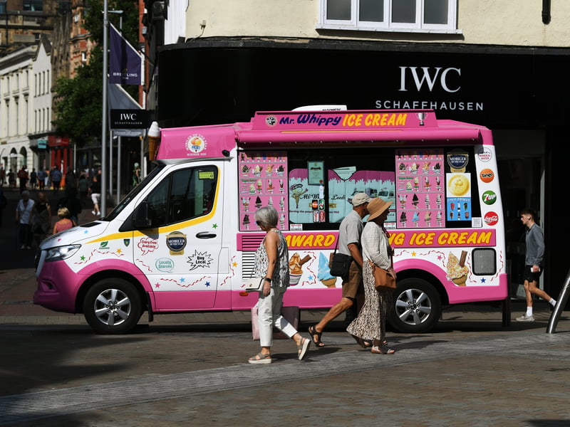 Temperatures hit as high as 32°C in parts of Leeds today as the city was struck by another heatwave.