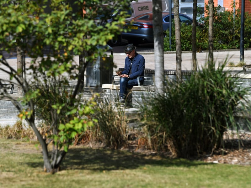 Temperatures hit as high as 32°C in parts of Leeds today as the city was struck by another heatwave.