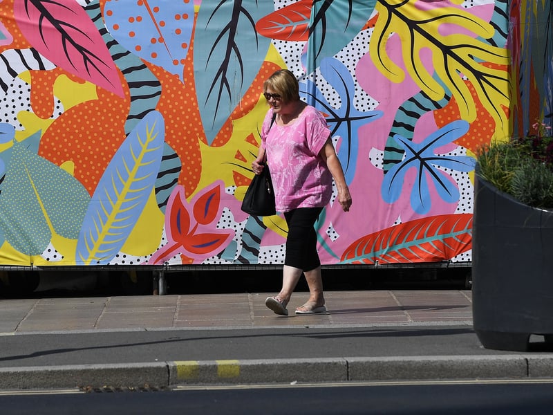 Temperatures hit as high as 32°C in parts of Leeds today as the city was struck by another heatwave.