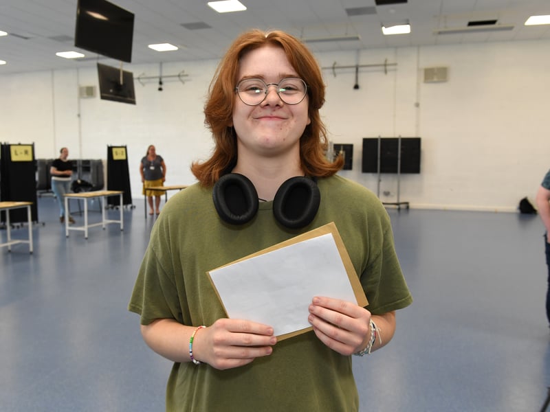 A-Level results at King's Academy Bay House School in Gosport. 

Pictured: Emily Slight who got A,A,B

Picture: Paul Jacobs/pictureexclusive.com