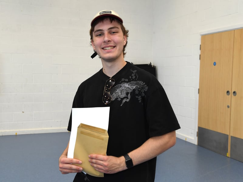 A-Level results at King's Academy Bay House School in Gosport. 

Pictured: Tom Weston

Picture: Paul Jacobs/pictureexclusive.com