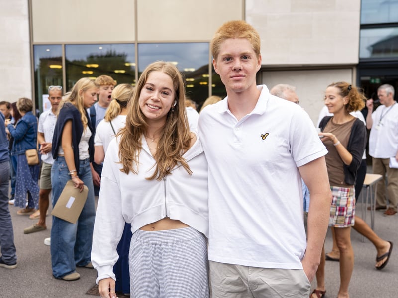 Students from Portsmouth Grammar School collected their A Level results this morning. 

Pictured is: Rachel Wilson and Daniel Wilson

Picture: Matthew Clark