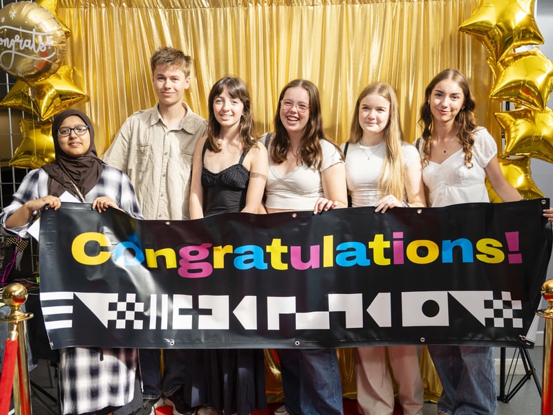 Students from City of Portsmouth College collected their A Level results this morning. 

Pictured is: Students 

Picture: Matthew Clark