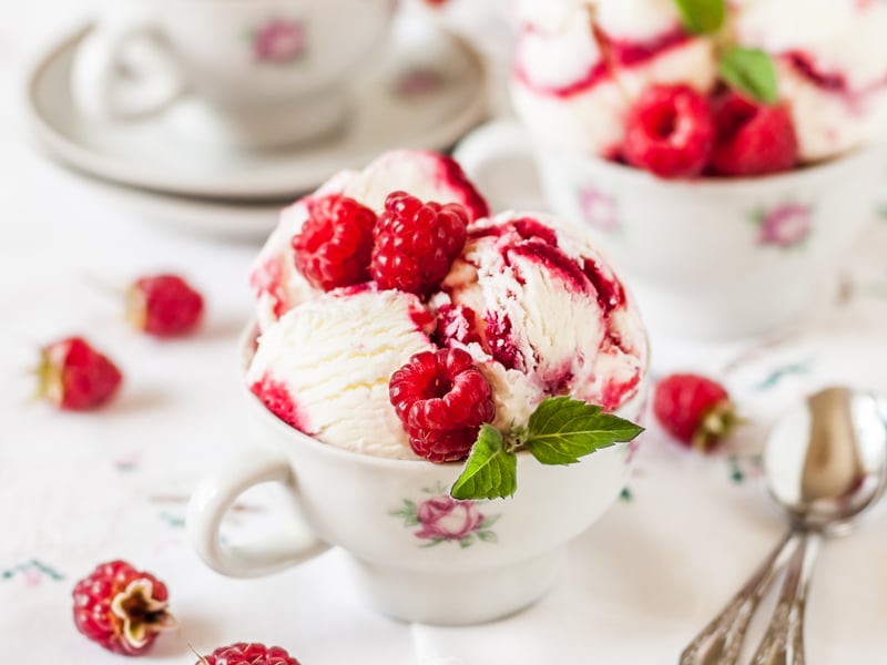 Another fruit classic, raspberry ripple is in eighth place.