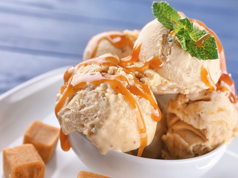 Salted caramel is a newer addition to the ice cream flavours, in comparison to some of the more classic flavours. This flavour rounds off the top five.