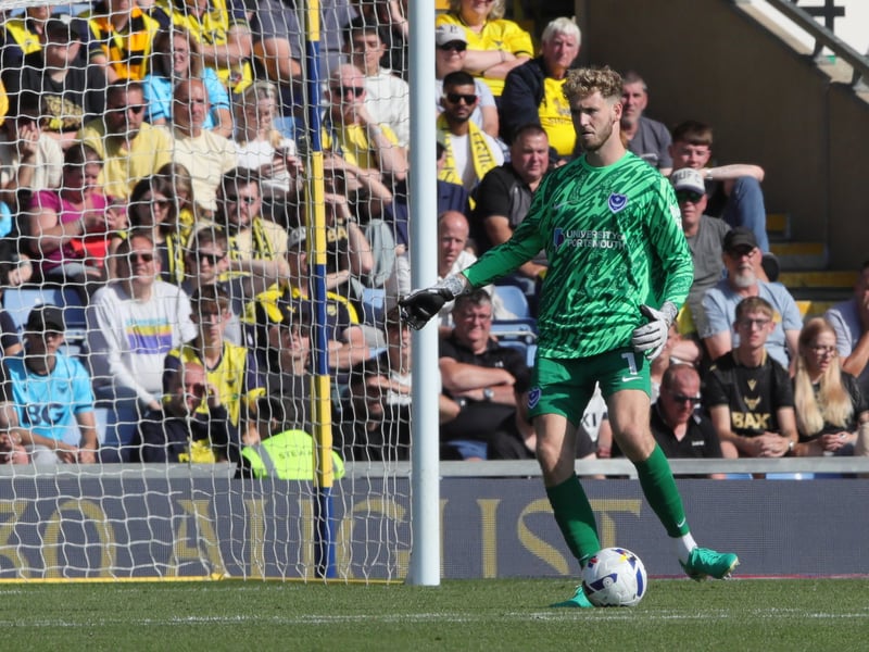 Pompey’s number one and will remain in between the sticks against West Brom.