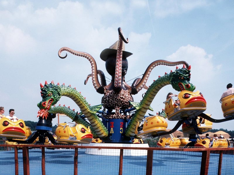 This ride, once a popular attraction at the American Adventure theme park, in Derbyshire, was later moved to a theme park in Armenia